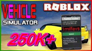 Vehicle Simulator  Codes (All For April 2020) 260K *Cash*