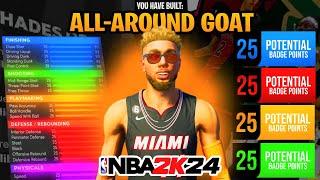 BEST ALL AROUND ISO BUILD in NBA 2K24!!! *BROKEN *  4 WAY GOAT BUILD  Best Badges + Best Build 2K24!