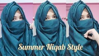 Summer Niqab Style | Without inner cap niqab tutorial #hijab #video #style