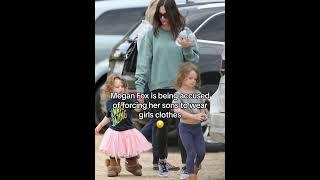 Megan Fox is being accused of forcing her sons to wear girls clothes #shorts #celebrities #meganfox