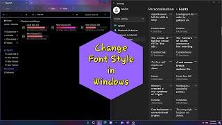 How to Change the Font Style in Windows