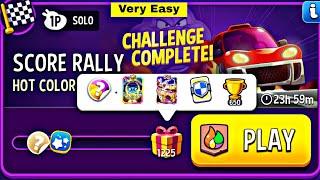 Hot color score rally solo challenge | match masters | score rally hot color solo today
