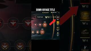 I GOT DAWN VOYAGE TITLE ️ free fire dawn voyage |  ff new update #ffa2bgaming