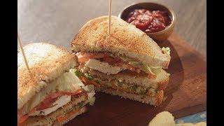 Veg Club Sandwich | Sanjeev Kapoor Khazana