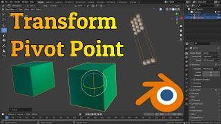 How To Change Transform Pivot Point ? | Blender Tutorial