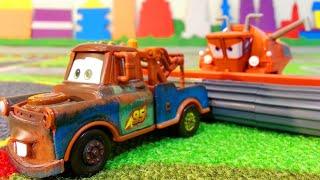 Cars Toys Lightning Mcqueen Mater and Frank Cartoon for Kids