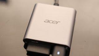 Acer UHS-II USB C SD Card Reader with 100W PD Port, 3-in-1 Type-C SD 4.0 Memory Card Reader Adapter