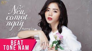 Karaoke | Nếu Có Một Ngày - Hương Ly | Beat Tone Nam