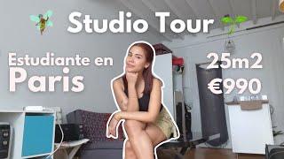 TOUR DE MI STUDIO EN PARIS | Alojamiento de estudiante en Paris | 25m2 