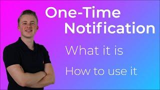 Facebook One-Time Notification | What it is & How to use it