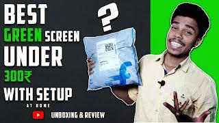 Green Screen Unboxing | Best Green Screen By Boosty Only in 308₹ | Setup Green Screen At Home 