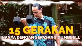 LATIHAN BEBAN DENGAN SEPASANG DUMBBELL DAN SATU BANGKU