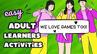 SUPER EASY ESL Games/Activities for Adult Learners + Teenagers