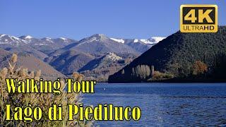 Walking Tour Lago di Piediluco (Terni) Umbria Italy - 04/12/2021 Video 4K