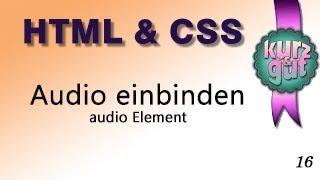 HTML Audio Dateien einbinden