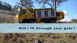 Rural Fire in Queensland vehicle access