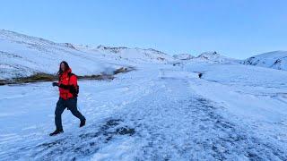 Winter Hiking in Reykjadalur Valley | Iceland's Natural Wonders | Hot Springs | Thermal River