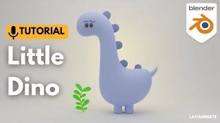 TUTORIAL MODELING 3D LITTLE DINO DI BLENDER | TUTORIAL PEMULA