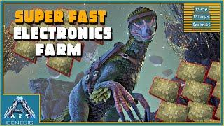 ARK: BEST Way To Solo Quickly Farm THOUSANDS Of Electronics In Minutes!!! | Genesis