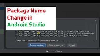 Package Name Change in Android Studio | Tech Tutorial's