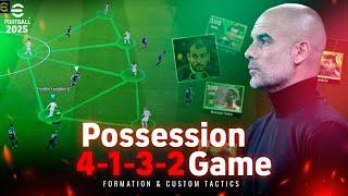 eFootball 2025 - Possession Game - Formation & Custom Tactics | PC Gameplay