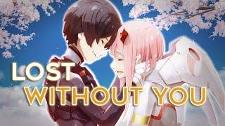 Hiro x Zero Two [AMV] | Lost Without You (Darling in the Franxx)