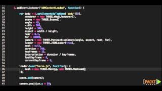 HTML5 Animation and Transition Tutorial: Animating Imported Models | packtpub.com