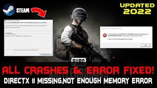 PUBG Battlegrounds Fixed Crashing Freezing & Errors On PC in 2022