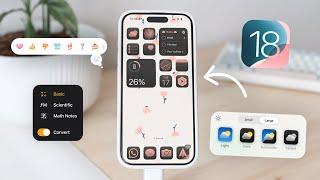 ️ NEW iOS 18 Features you NEED to try! | customisation, math notes, messages