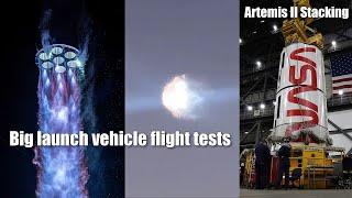 New Glenn launches, Starship flight test setback, Artemis II stacking continues