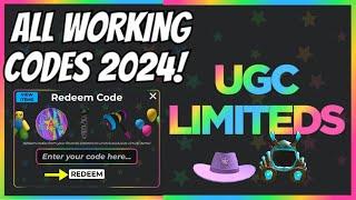 ALL ️ NEW WORKING CODES 2024 | UGC LIMITED CODES | ROBLOX UGC LIMITED CODES