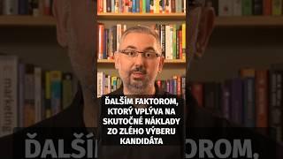 Koľko skutočne stojí zlý výber kandidáta? #3: Koľko stojí nižšia produktivita? #shorts