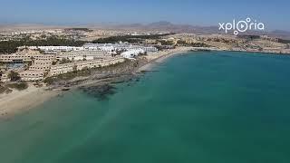 Costa Calma, Fuerteventura, Canary Islands, Spain 2018.02 aerial video