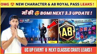 New Character  A8 Royal Pass | Bgmi Next 3.3 Update | Next Classic Crate Bgmi | Bgmi New Update