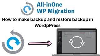 How to Export and Import a WordPress backup using All in One WP Migration