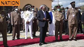 President Uhuru Kenyatta presides over the Administration Police pass out parade at Embakasi