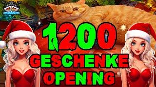 1200 Container/Geschenke "Frohe Weihnachten"  "Container opening"️ in World of Warships 