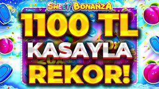 SWEET BONANZA KÜÇÜK KASA | 1100 TL KASAYLA REKOR ÖDEME SLOT OYUNLARI TAKTİK VURGUN 