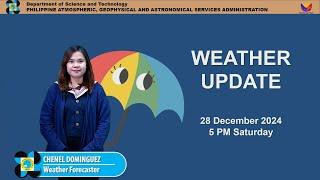 Public Weather Forecast issued at 5PM | December 28, 2024 - Saturday