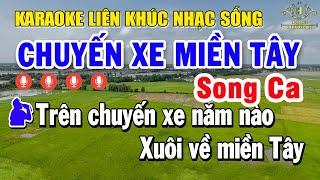 Karaoke Liên Khúc Nhạc Trữ Tình Song Ca | Chọn Lọc LK Nhạc Vàng Bolero - Chuyến Xe Miền Tây