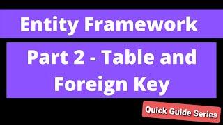 Quick Guide to Entity Framework Code First Part 2 - Adding a Table and a Foreign Key