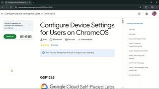 Configure Device Settings for Users on ChromeOS | #qwiklabs | #GSP1263