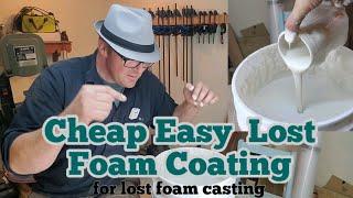 Making cheap lost foam casting slurry