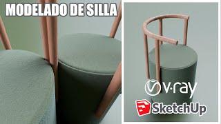 Mobiliario para Sketchup. Mobiliario comercial - Yu Taller de Arquitectura.