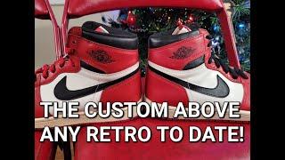 Air Jordan 1 Chicago comparison OG vs custom