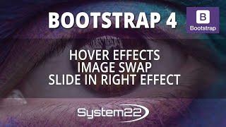 Bootstrap 4 Hover Effects Image Swap Slide In Right Effect 