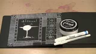 Art Journaling In Reverse: White On Black by Joggles.com