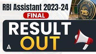 RBI Assistant 2023-24 Final Result Out | Know the Complete Details