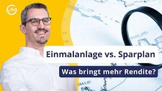 Einmalanlage vs. Sparplan – Was bringt langfristig mehr Rendite?