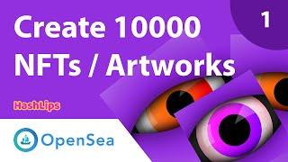 Create 10000 generative NFTs / Artworks with code part 1